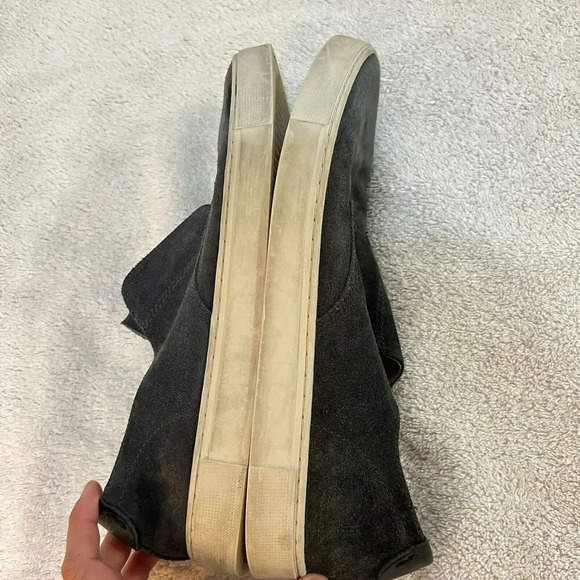 Frye 1863 Mens Gray Slip On Casual Shoes Lace 11 Suede Almond Toe Oxford Preppy main image 16